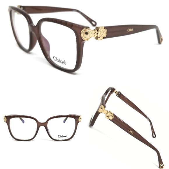 NEW ⭐️CHLOE⭐️ Eyeglasses  Brown Rectangle Women main image 6